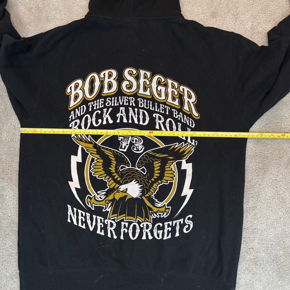 Bob Seger Black Graphic Hoody Mediun